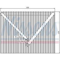 Výparník klimatizácie NISSENS 92257 - obr. 4