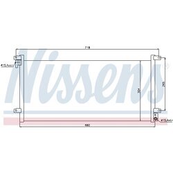 Kondenzátor klimatizácie NISSENS 94756