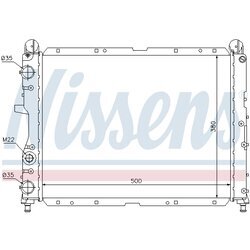 Chladič motora NISSENS 60024 - obr. 4