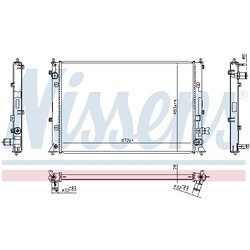 Chladič motora NISSENS 606297