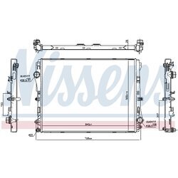 Chladič motora NISSENS 606301 - obr. 4