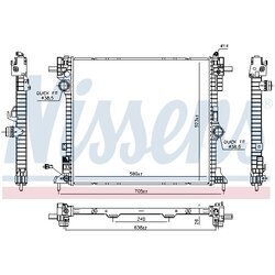 Chladič motora NISSENS 606571 - obr. 4