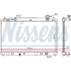 Chladič motora NISSENS 606836 - obr. 4