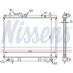 Chladič motora NISSENS 61742A - obr. 5