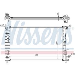 Chladič motora NISSENS 62781A - obr. 4