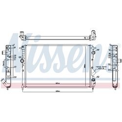 Chladič motora NISSENS 63873