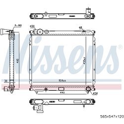 Chladič motora NISSENS 64179 - obr. 4