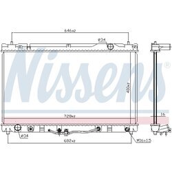 Chladič motora NISSENS 64633 - obr. 4