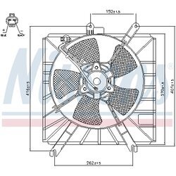 Ventilátor chladenia motora NISSENS 85272 - obr. 5