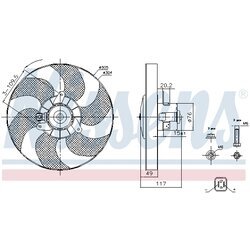 Ventilátor chladenia motora NISSENS 85658 - obr. 5