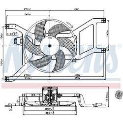 Ventilátor chladenia motora NISSENS 85709 - obr. 5