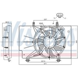 Ventilátor chladenia motora NISSENS 85752 - obr. 6