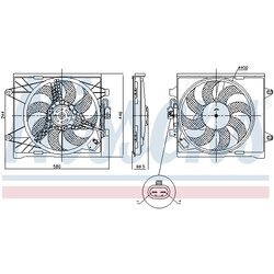 Ventilátor chladenia motora NISSENS 85921 - obr. 6