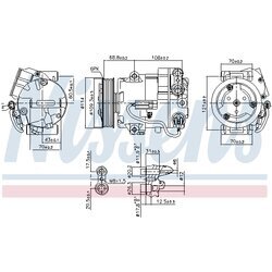 Kompresor klimatizácie NISSENS 890058 - obr. 5