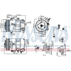 Kompresor klimatizácie NISSENS 890375 - obr. 4