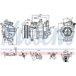 Kompresor klimatizácie NISSENS 890944 - obr. 7
