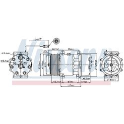 Kompresor klimatizácie NISSENS 89474 - obr. 4
