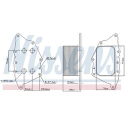 Chladič motorového oleja NISSENS 90962 - obr. 7