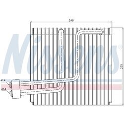 Výparník klimatizácie NISSENS 92265 - obr. 4