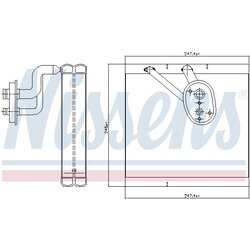 Výparník klimatizácie NISSENS 92388 - obr. 5