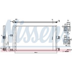 Kondenzátor klimatizácie NISSENS 941210