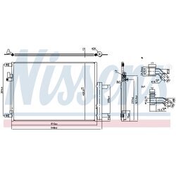 Kondenzátor klimatizácie NISSENS 941288