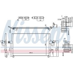 Kondenzátor klimatizácie NISSENS 94395 - obr. 5