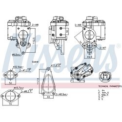 EGR ventil NISSENS 98241