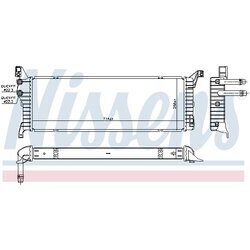 Chladič motora NISSENS 606087 - obr. 1