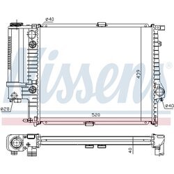 Chladič motora NISSENS 60614A - obr. 5