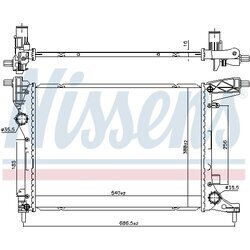 Chladič motora NISSENS 606277 - obr. 1