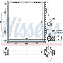 Chladič motora NISSENS 606448 - obr. 4