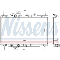 Chladič motora NISSENS 606522 - obr. 4