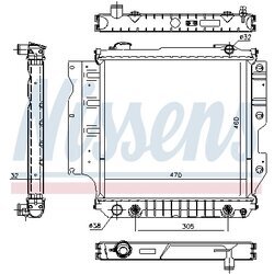 Chladič motora NISSENS 60993 - obr. 5