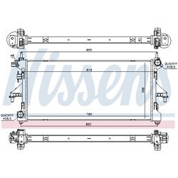 Chladič motora NISSENS 617879 - obr. 4