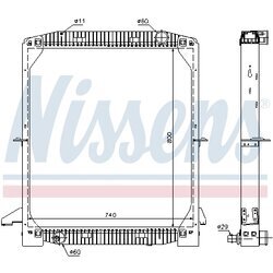 Chladič motora NISSENS 62343A