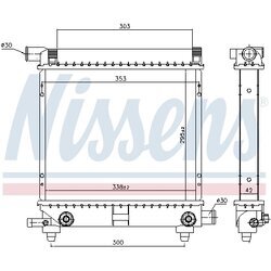 Chladič motora NISSENS 62550 - obr. 4