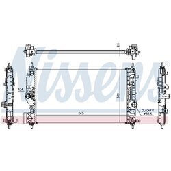 Chladič motora NISSENS 630764