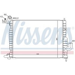 Chladič motora NISSENS 63082 - obr. 4