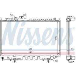 Chladič motora NISSENS 64750 - obr. 4