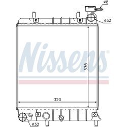 Chladič motora NISSENS 67022 - obr. 4