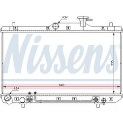 Chladič motora NISSENS 67023 - obr. 4