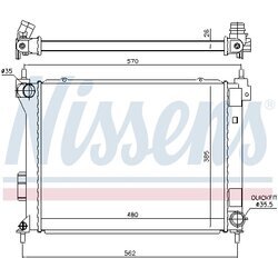 Chladič motora NISSENS 67615 - obr. 4