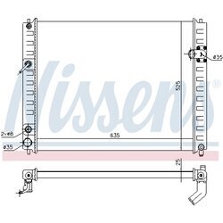 Chladič motora NISSENS 68091 - obr. 5