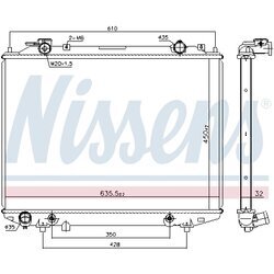 Chladič motora NISSENS 68535
