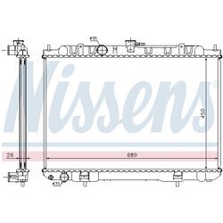 Chladič motora NISSENS 68705A - obr. 4