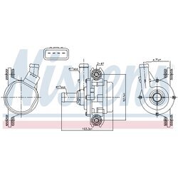 Vodné čerpadlo, chladenie motora NISSENS 831388