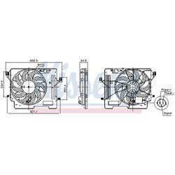 Ventilátor chladenia motora NISSENS 850080