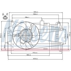 Ventilátor chladenia motora NISSENS 85052 - obr. 5