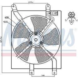 Ventilátor chladenia motora NISSENS 85356 - obr. 5